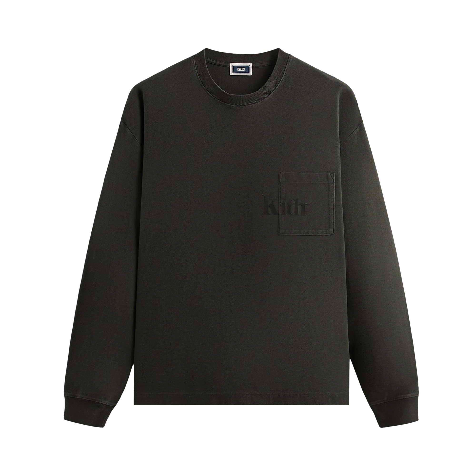 Pre-owned Kith Long-sleeve Quinn Tee 'monarch' In Green