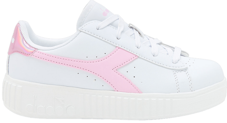Diadora Game Step Little Kid White Metalized Pink