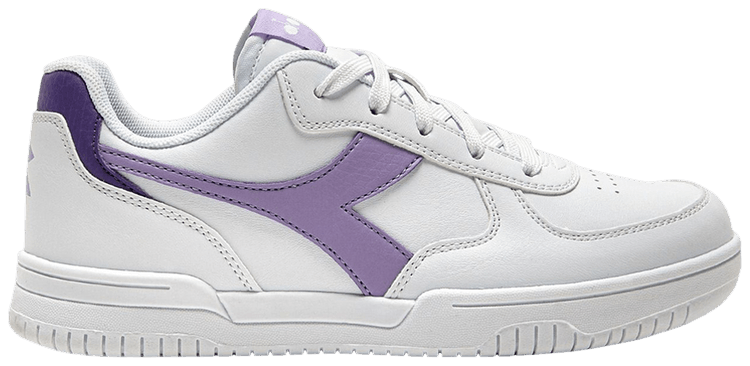 Diadora Raptor Low Big Kid White Purple Rose