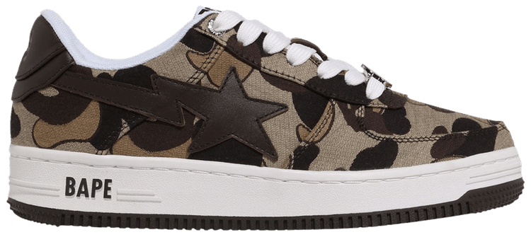Wmns Bapesta Cookie Camo 2   Brown
