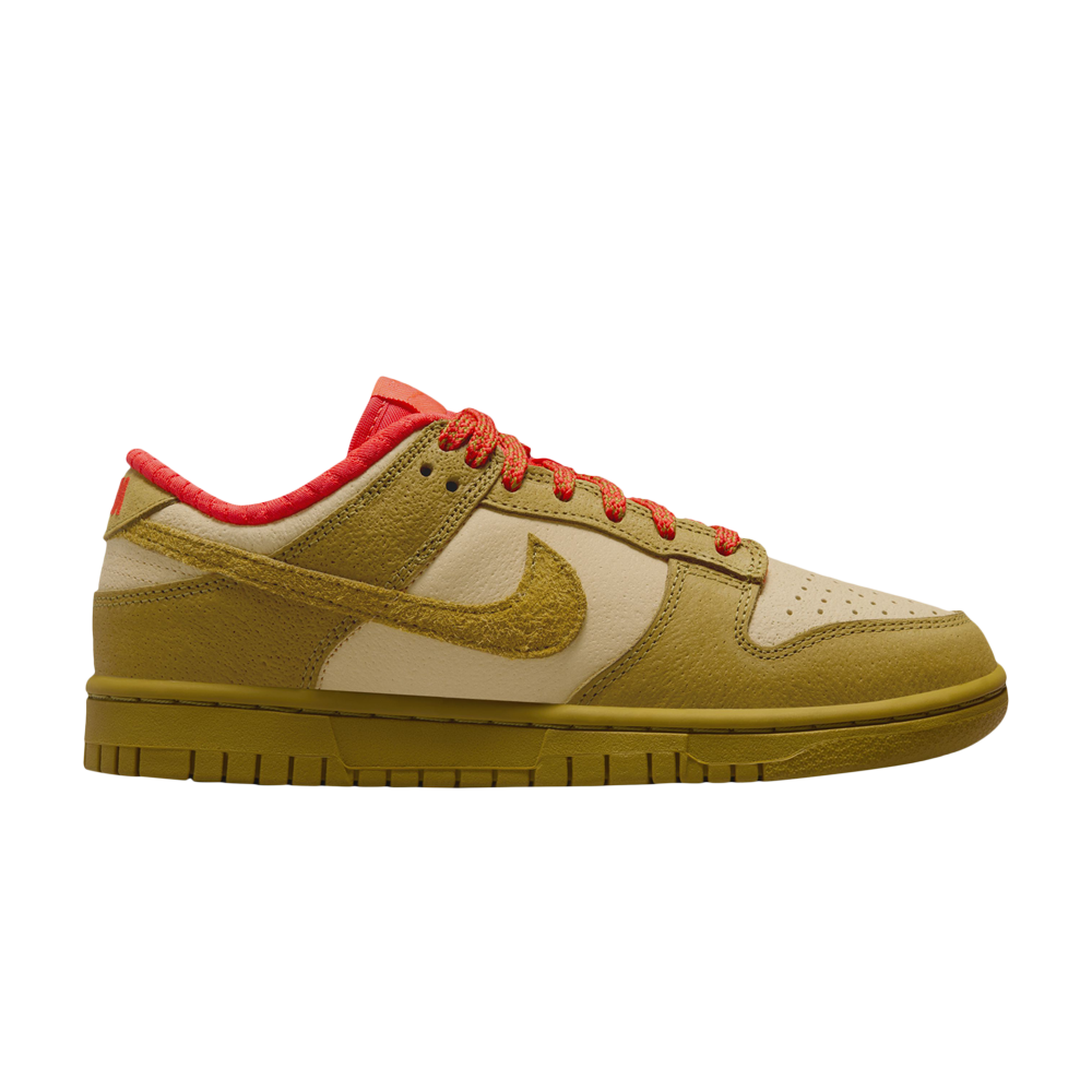 Pre-owned Nike Wmns Dunk Low 'bronzine Picante Red' In Tan