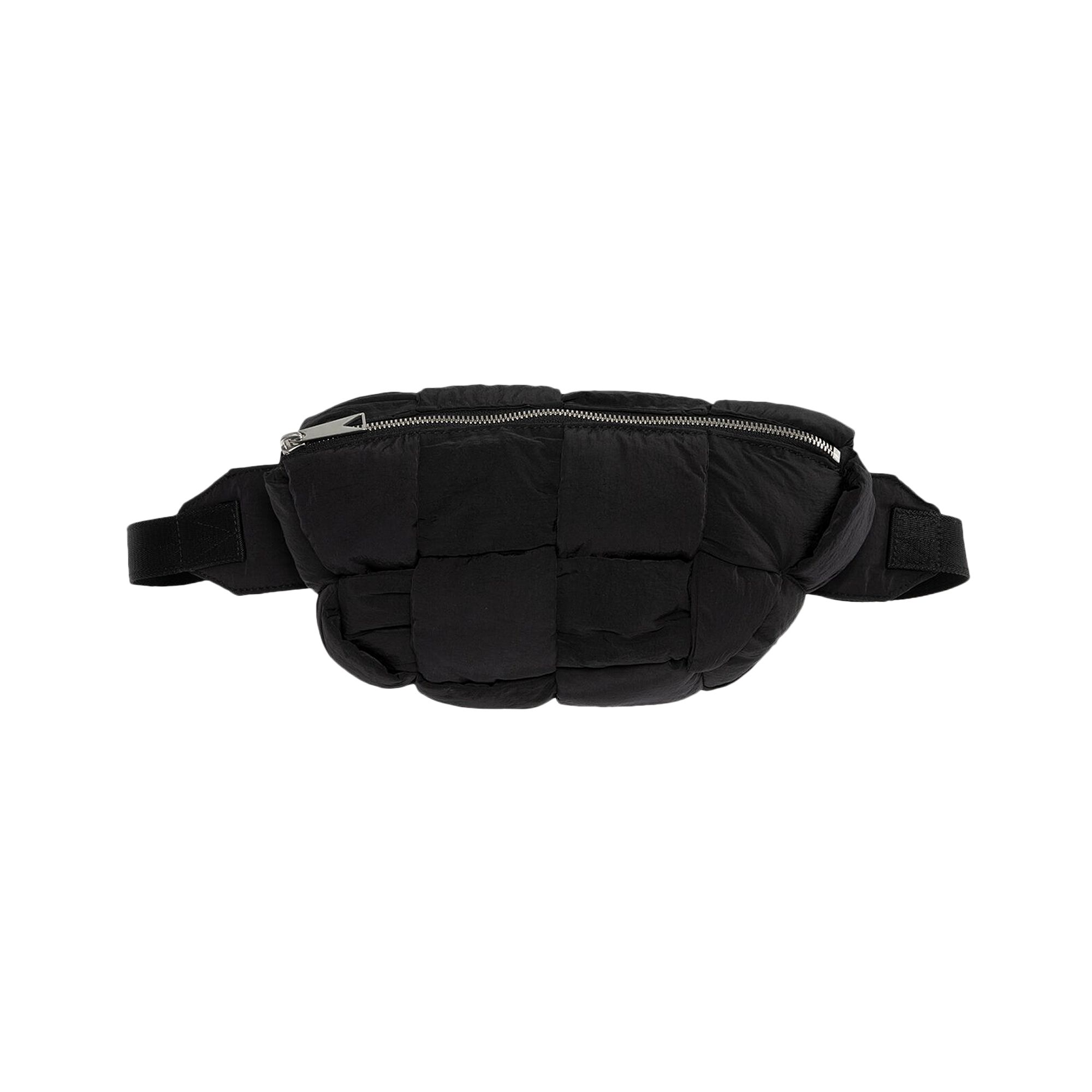 Pre-owned Bottega Veneta Cassette Fanny Pack 'black/silver' | Men's Size Onesize