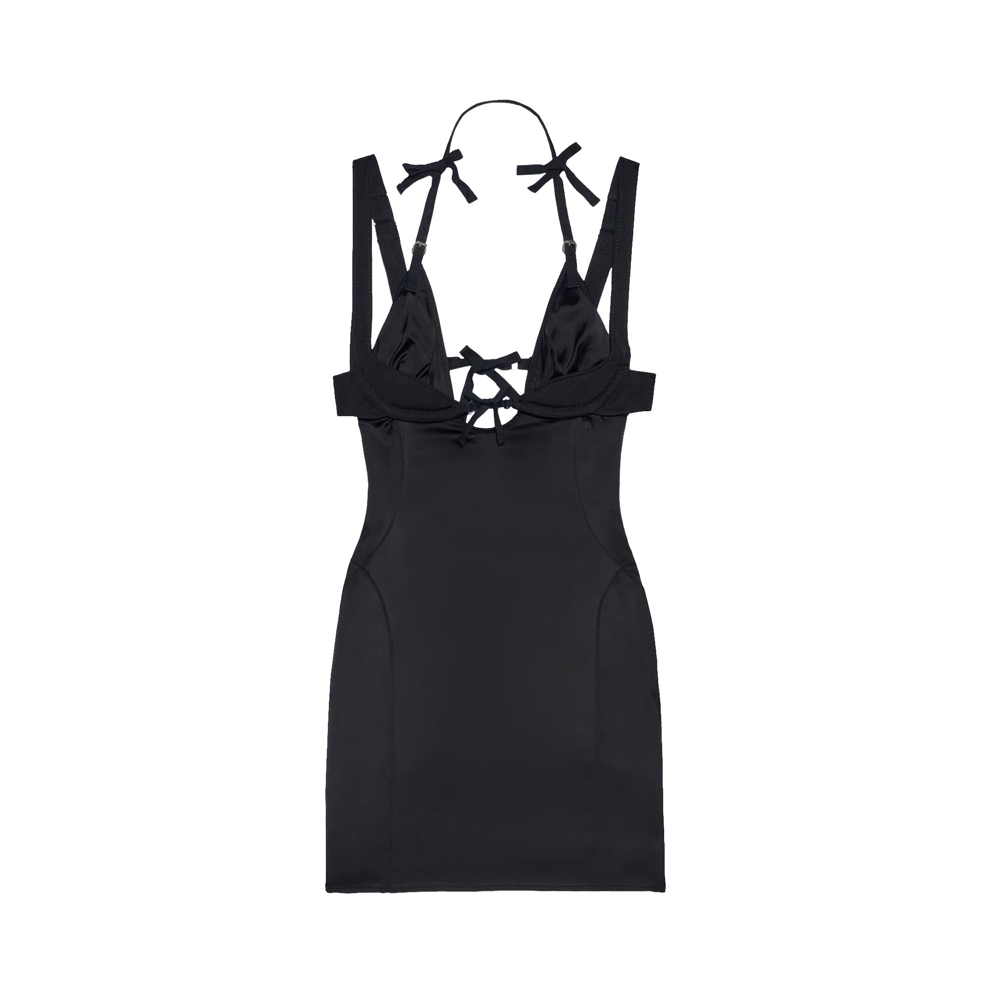 Pre-owned Jacquemus La Robe Ciceri Mini Dress 'black' | Women's Size 38