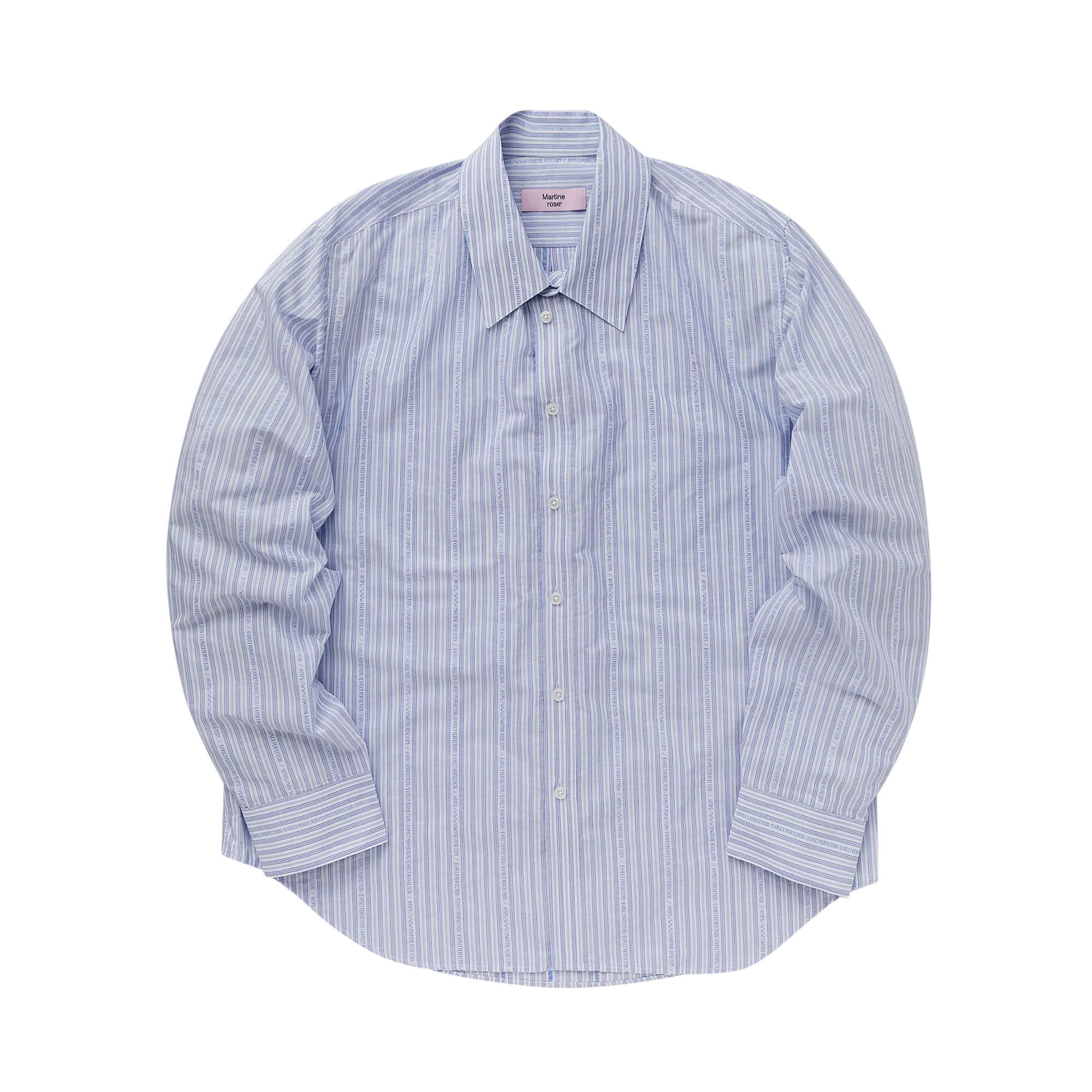 Pre-owned Martine Rose Classic Shirt 'blue/white'