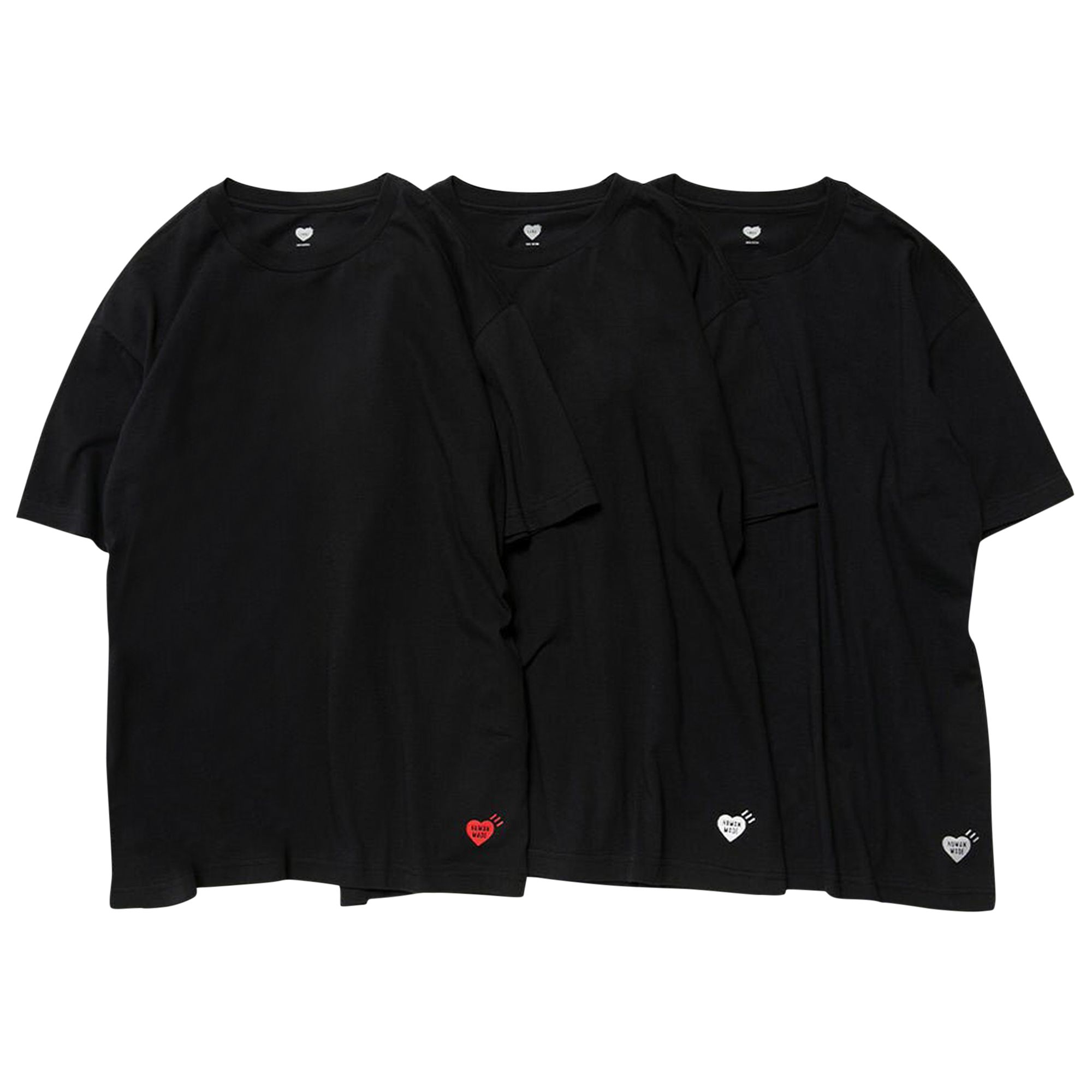 Pre-owned Human Made T-shirt (3 Pack) 'black'