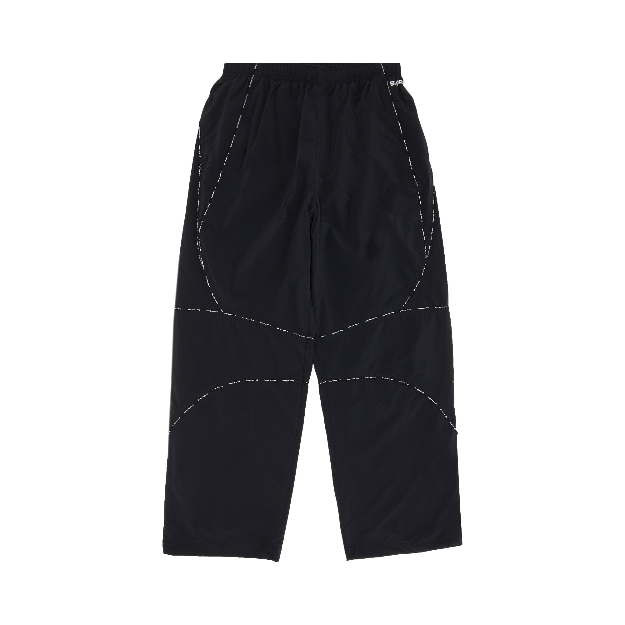 Pre-owned Supreme Logo Piping Track Pant 'black' | Men's Size S