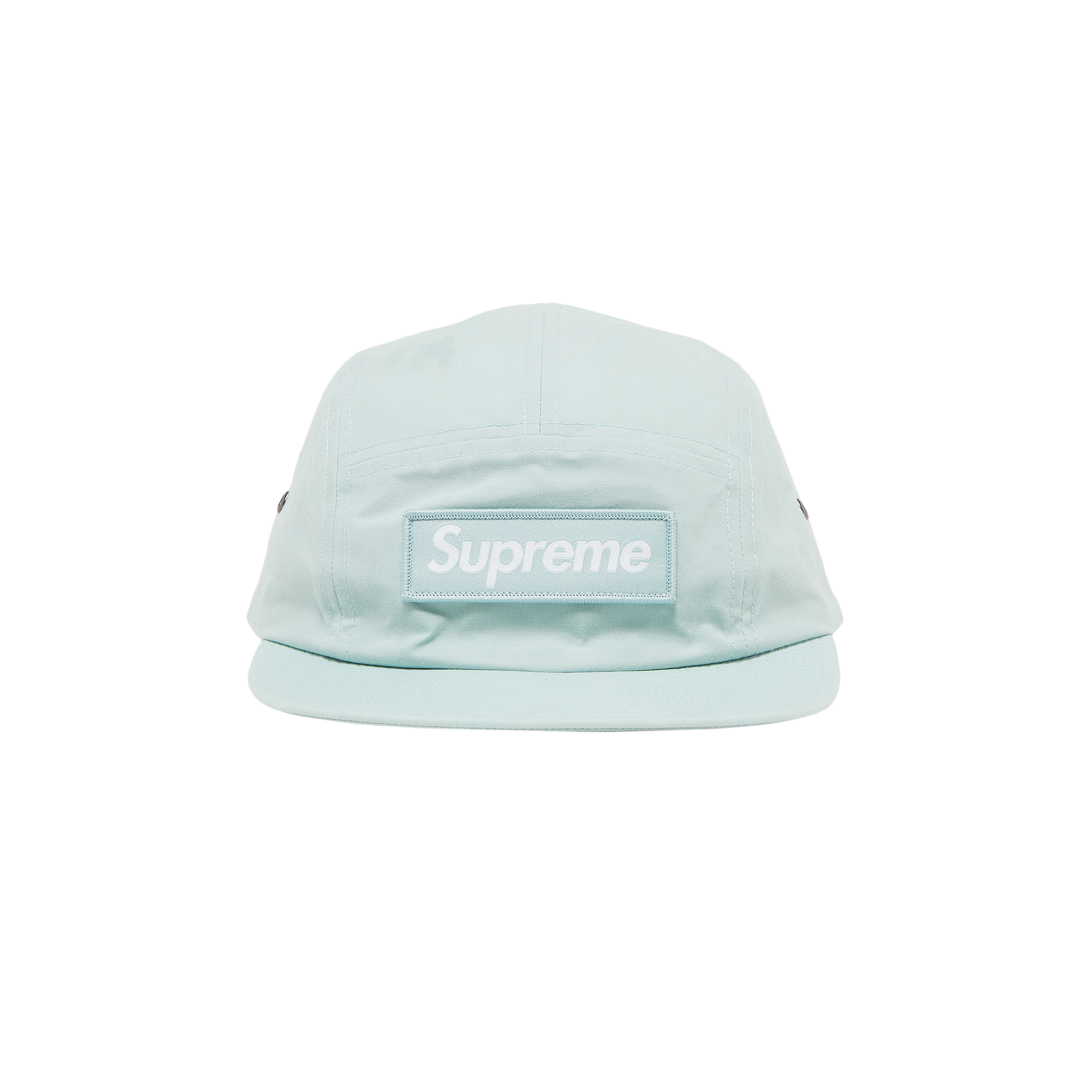 Pre-owned Supreme Waxed Cotton Camp Cap 'ice' In Blue