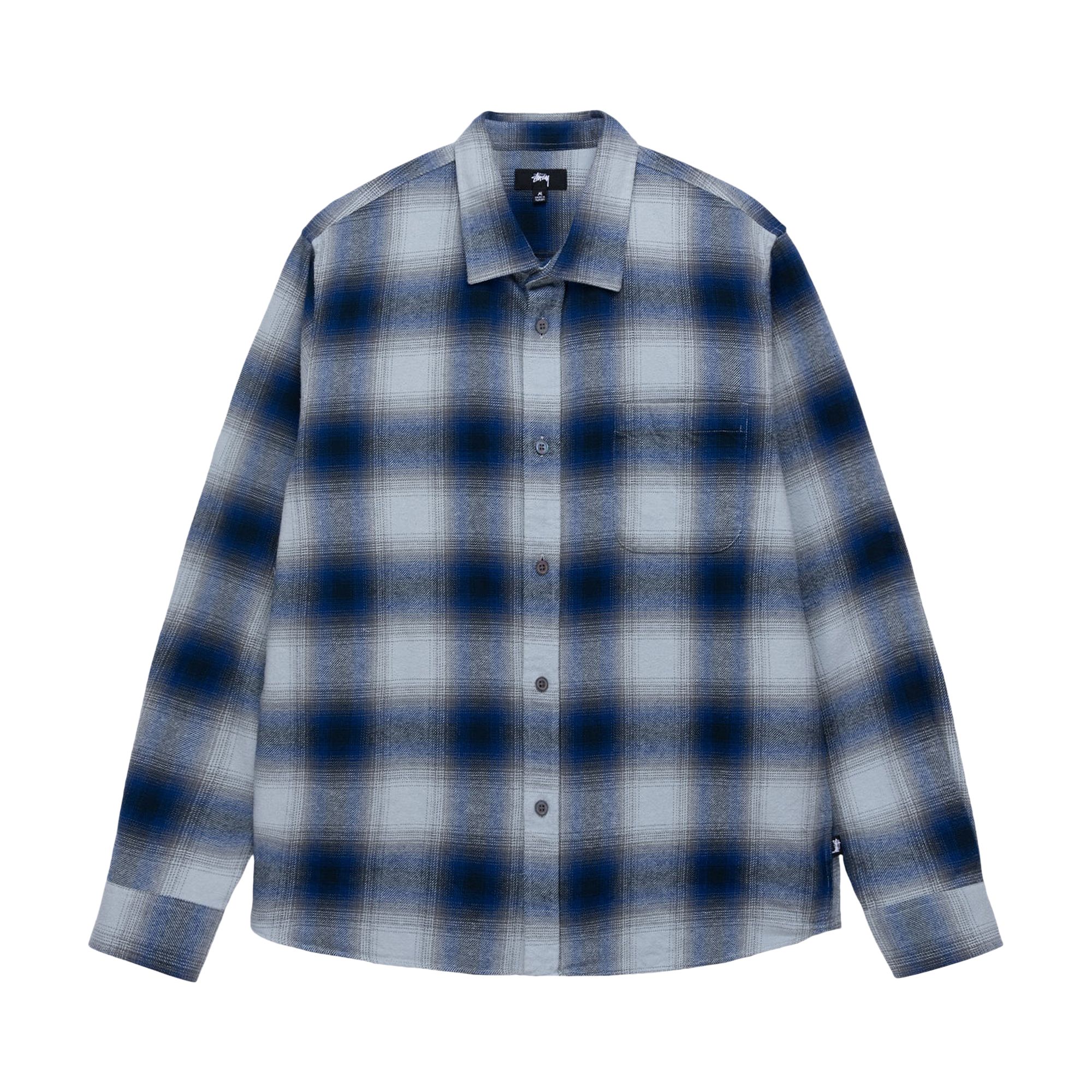 Stussy Bay Plaid Shirt 'Navy' | Multi-Color | Men's Size S