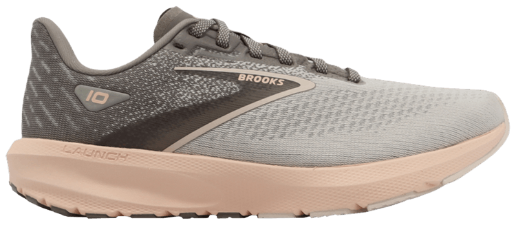 Brooks Wmns Launch 10 Grey Pale Peach