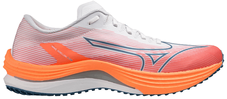 Mizuno Wave Rebellion Flash   White Silver