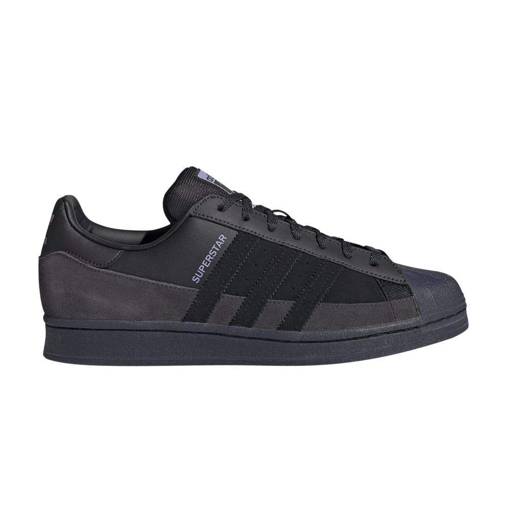 adidas Superstar 'Black Dust Purple' | Men's Size 7.5