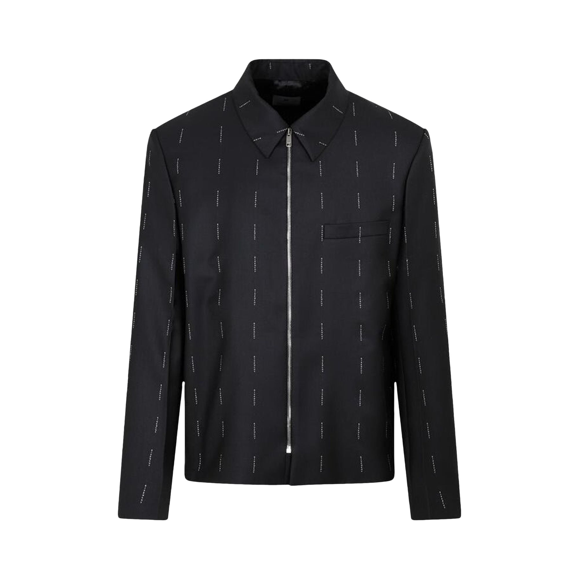 Pre-owned Givenchy Zipped Short Structured Jacket 'black' | Men's Size 46