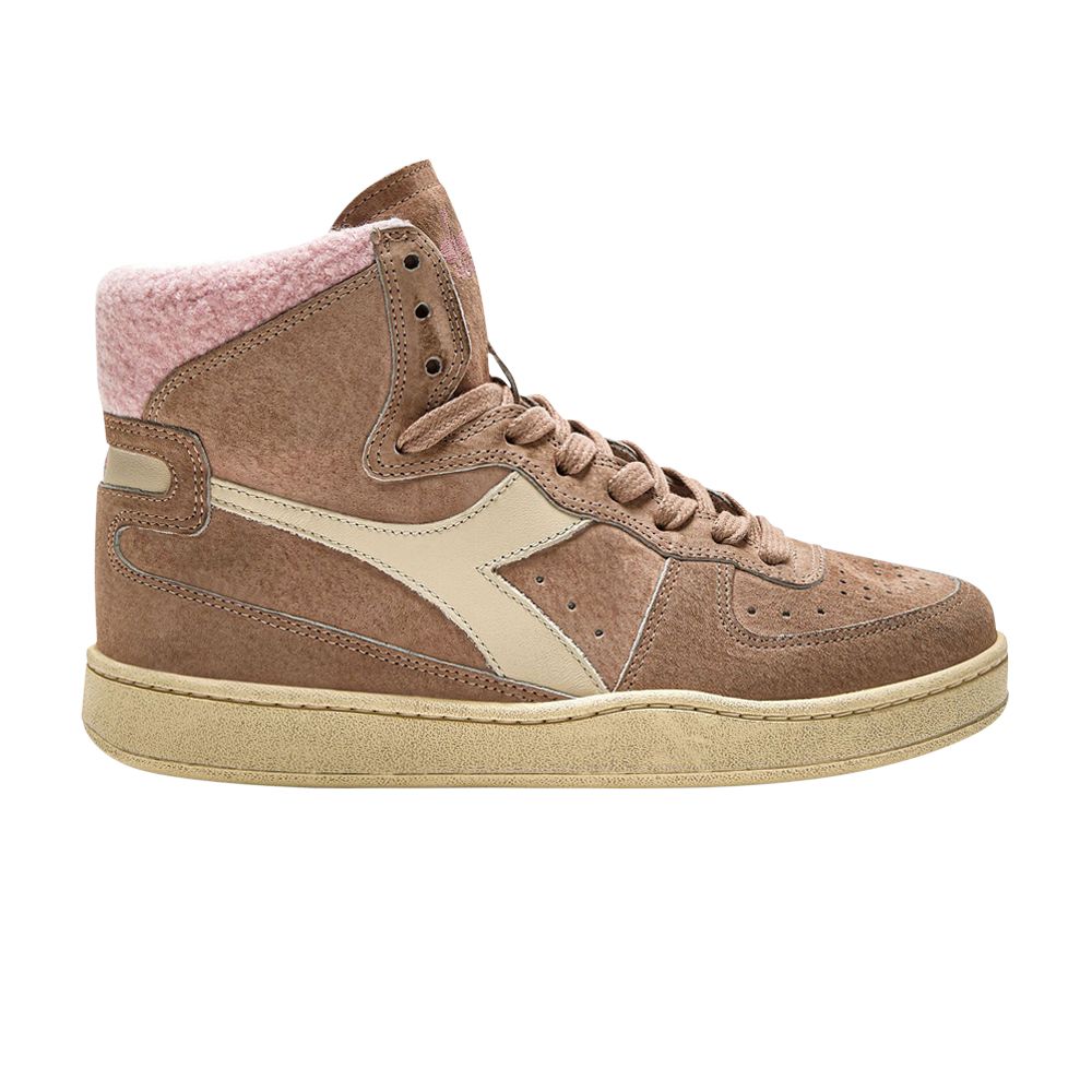 Diadora Wmns Mi Basket 'Shearling' | Brown | Women's Size 9 - 201-179687-30055