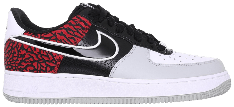 Buy Air Force 1 Low 'Black Total Crimson Elephant' - 488298