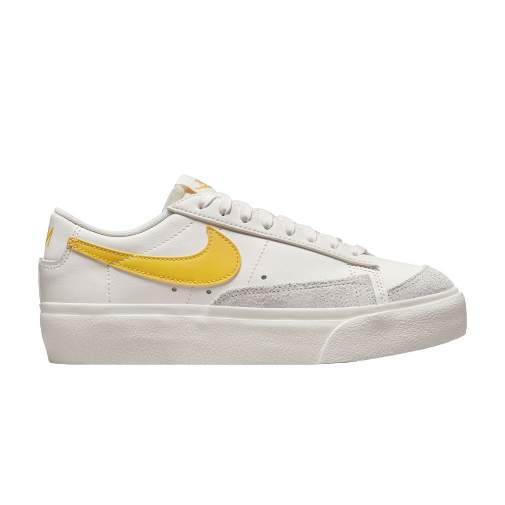 Nike Wmns Blazer Low Platform 'Sail Vivid Sulfur' | Cream | Women's Size 8.5