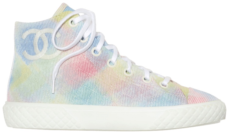Buy Chanel Wmns Printed Fabric Sneaker 'Pastel Multi-Color