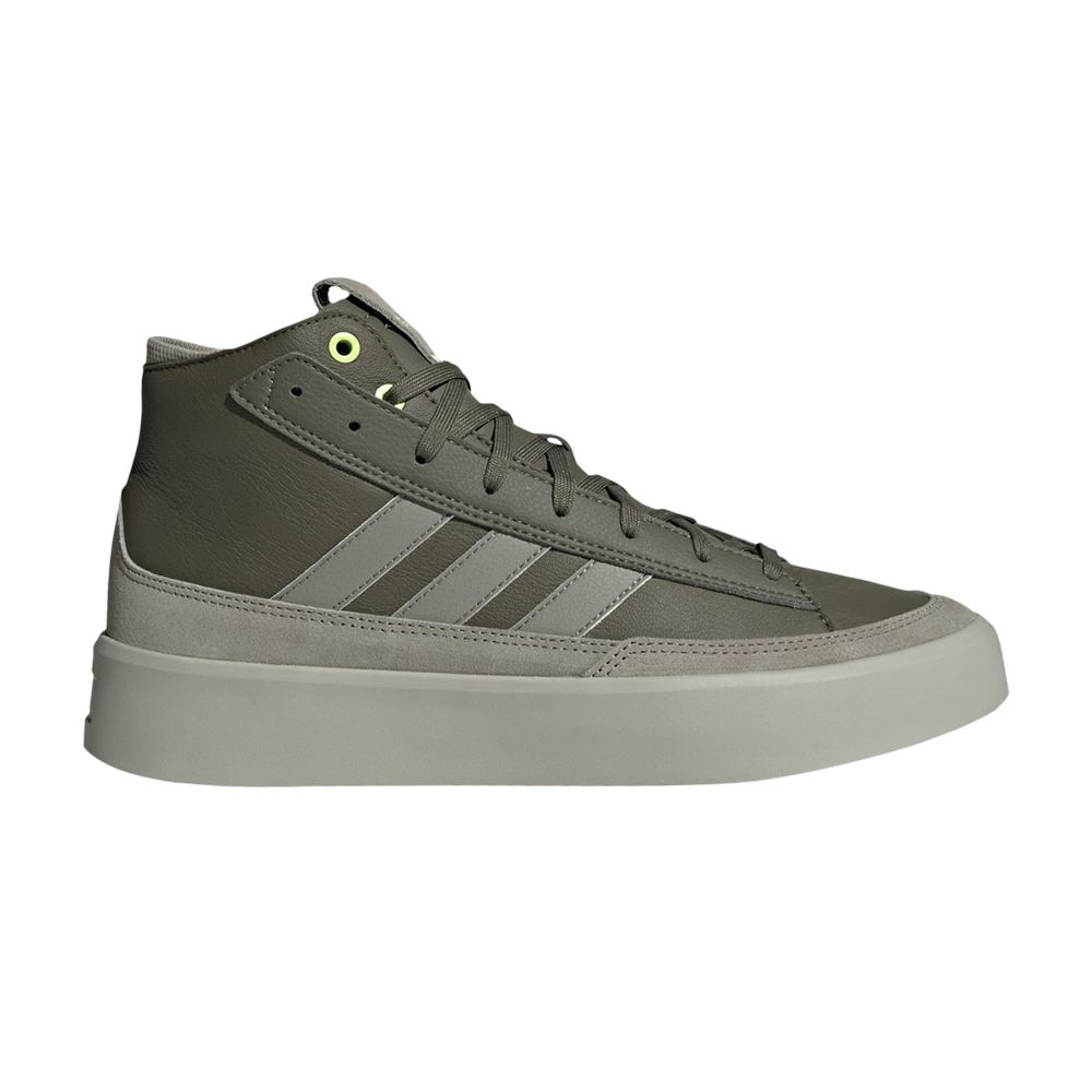 Pre-owned Adidas Originals Znsored High 'olive Strata' In Green