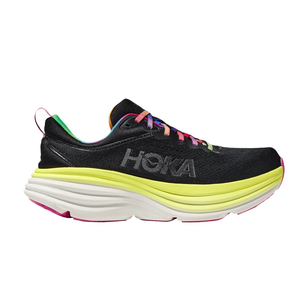 Hoka One One Bondi 8 'Black Rainbow' | Men's Size 15