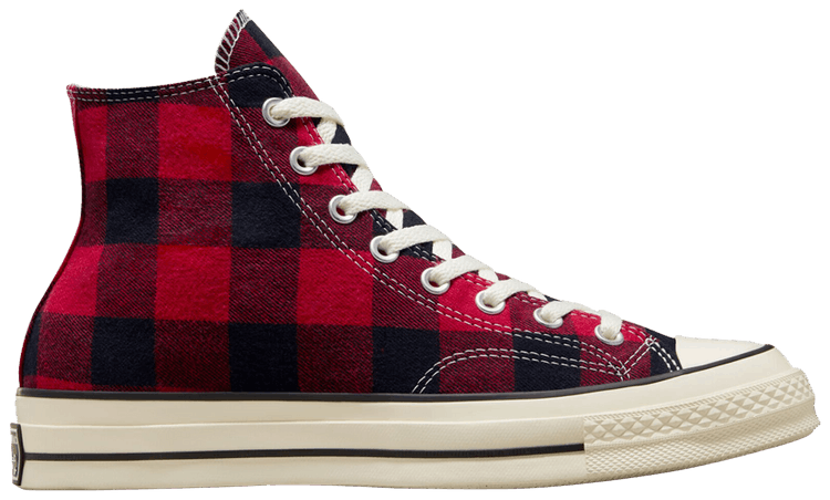 Beyond Retro x Converse Chuck 70 High Upcycled Flannel