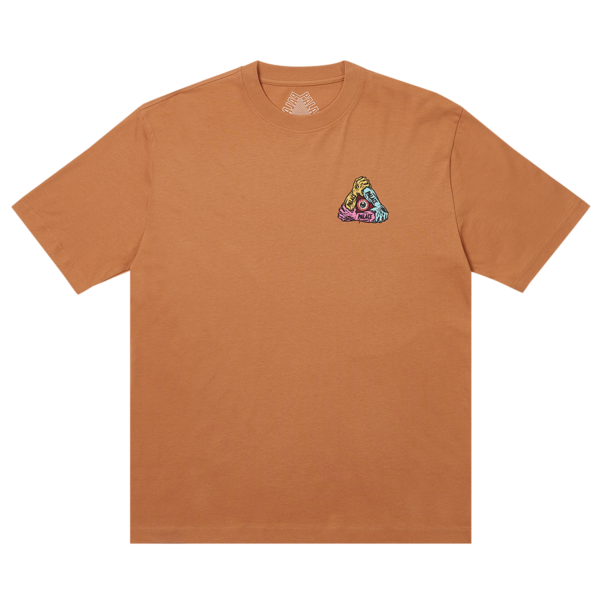 Pre-owned Palace Arms T-shirt 'melted Sugar' In Brown