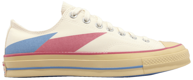 Converse Chuck 70 Low Beige Pink Blue Abstract