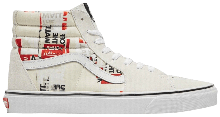 Vans Sk8 Hi Packing Tape   Blanc De Blanc