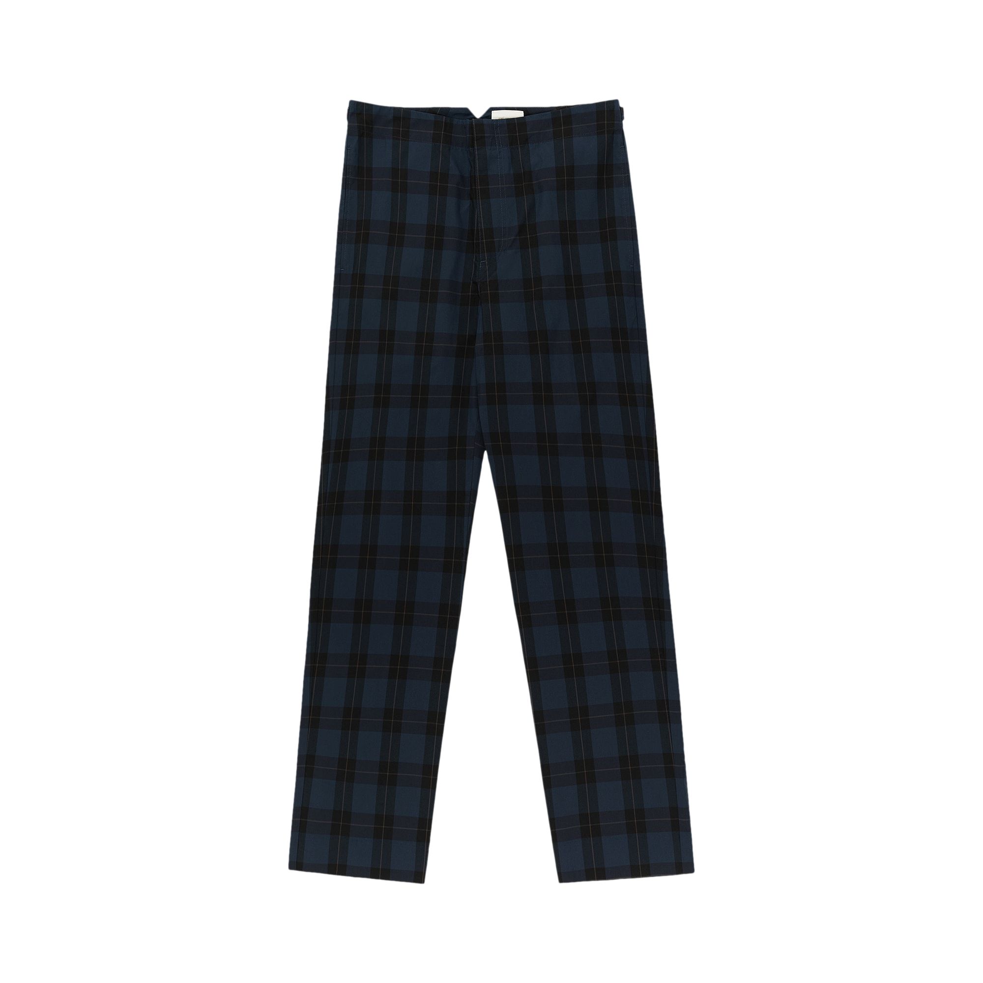 Pre-owned Aimé Leon Dore Plaid Pants 'navy Blazer' | Blue | Men's Size M