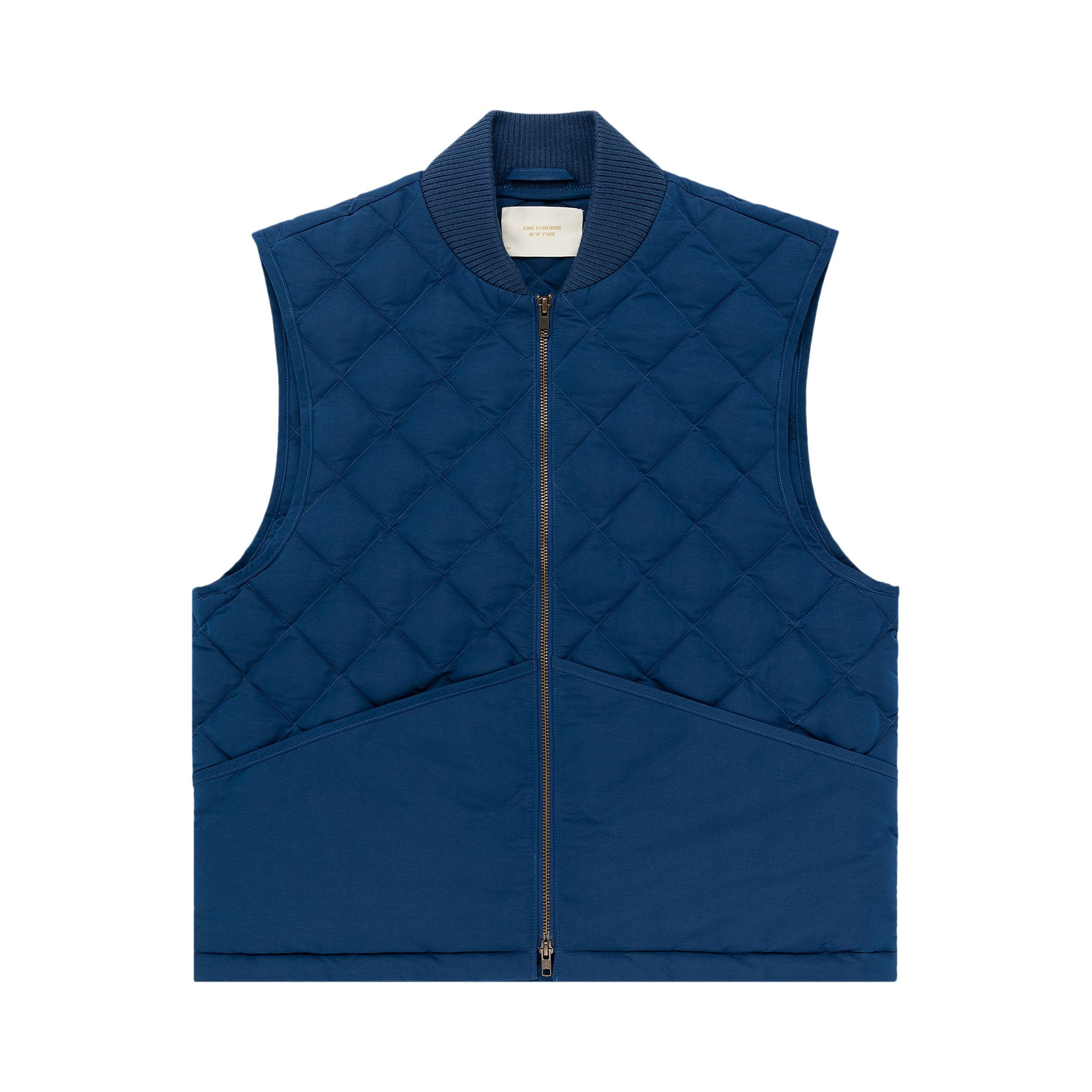 Pre-owned Aimé Leon Dore Quilted Vest 'royal Blue' | Men's Size S