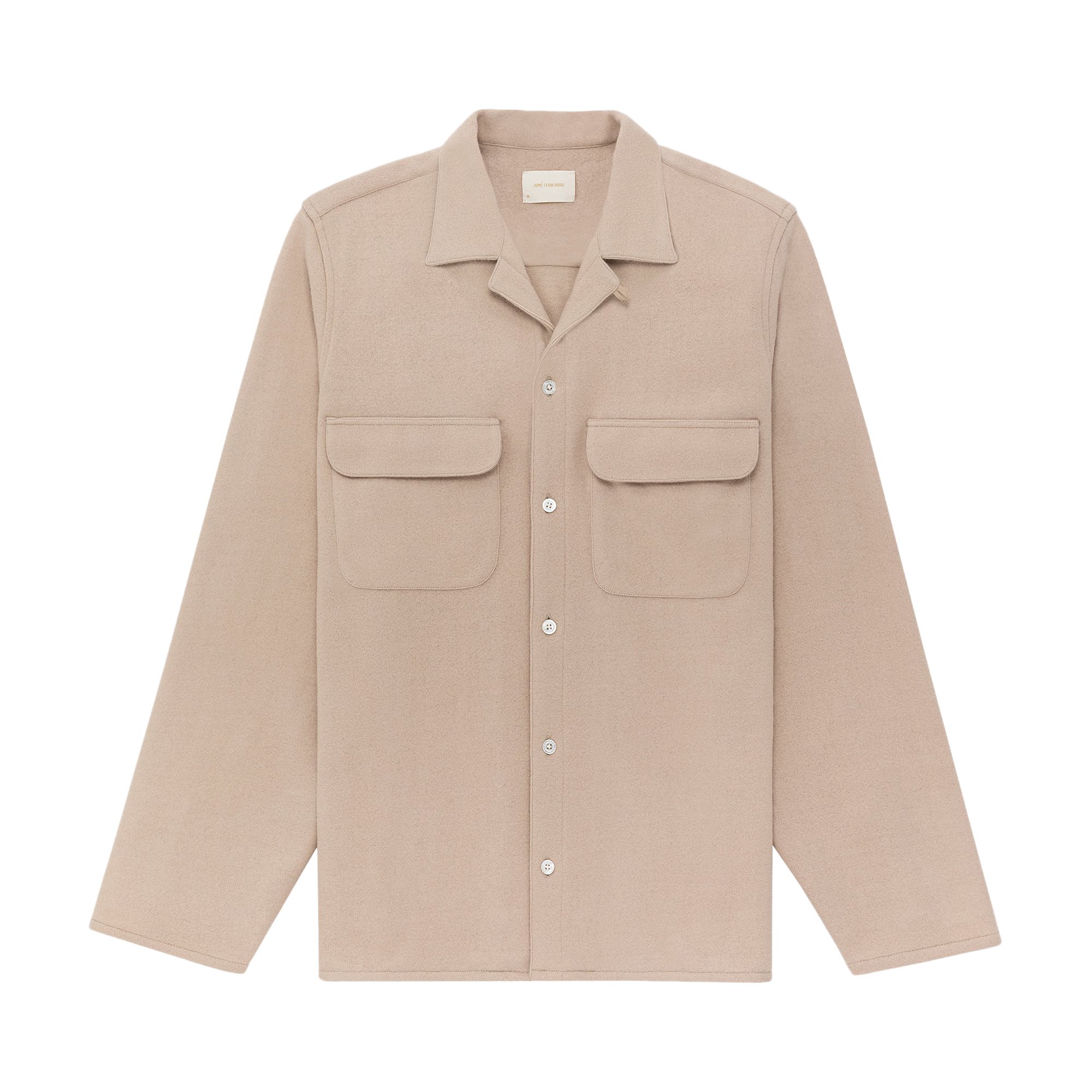 Pre-owned Aimé Leon Dore Safari Shirt 'stone' | Cream | Men's Size Xl In White