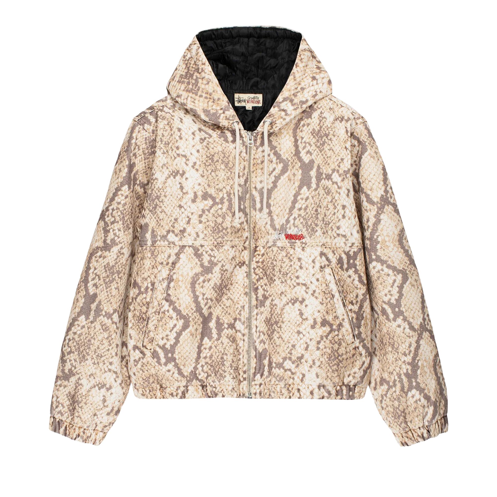 Stussy Canvas Insulated Work Jacket 'Python' | Tan | Men's Size M