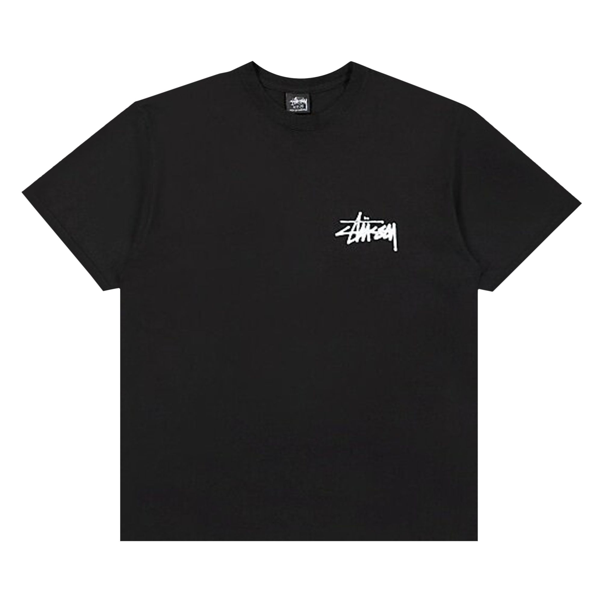Stussy Old Phone Pigment Dyed T-Shirt 'Black' | Men's Size XL