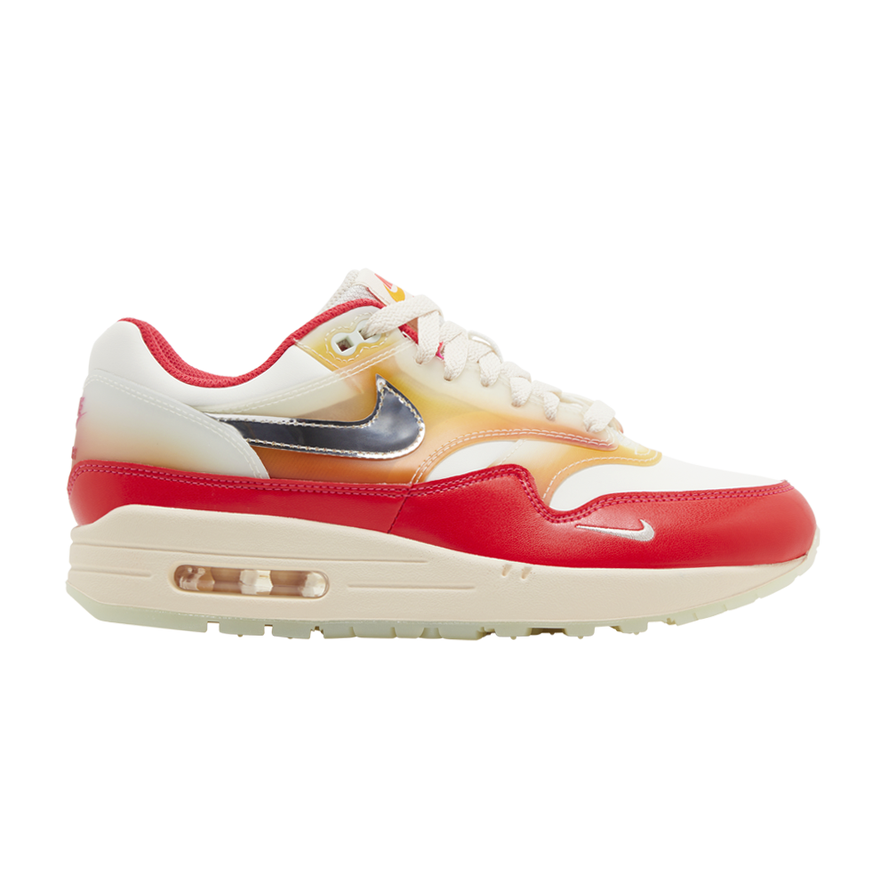 Pre-owned Nike Wmns Air Max 1 'soft Vinyl' In Red