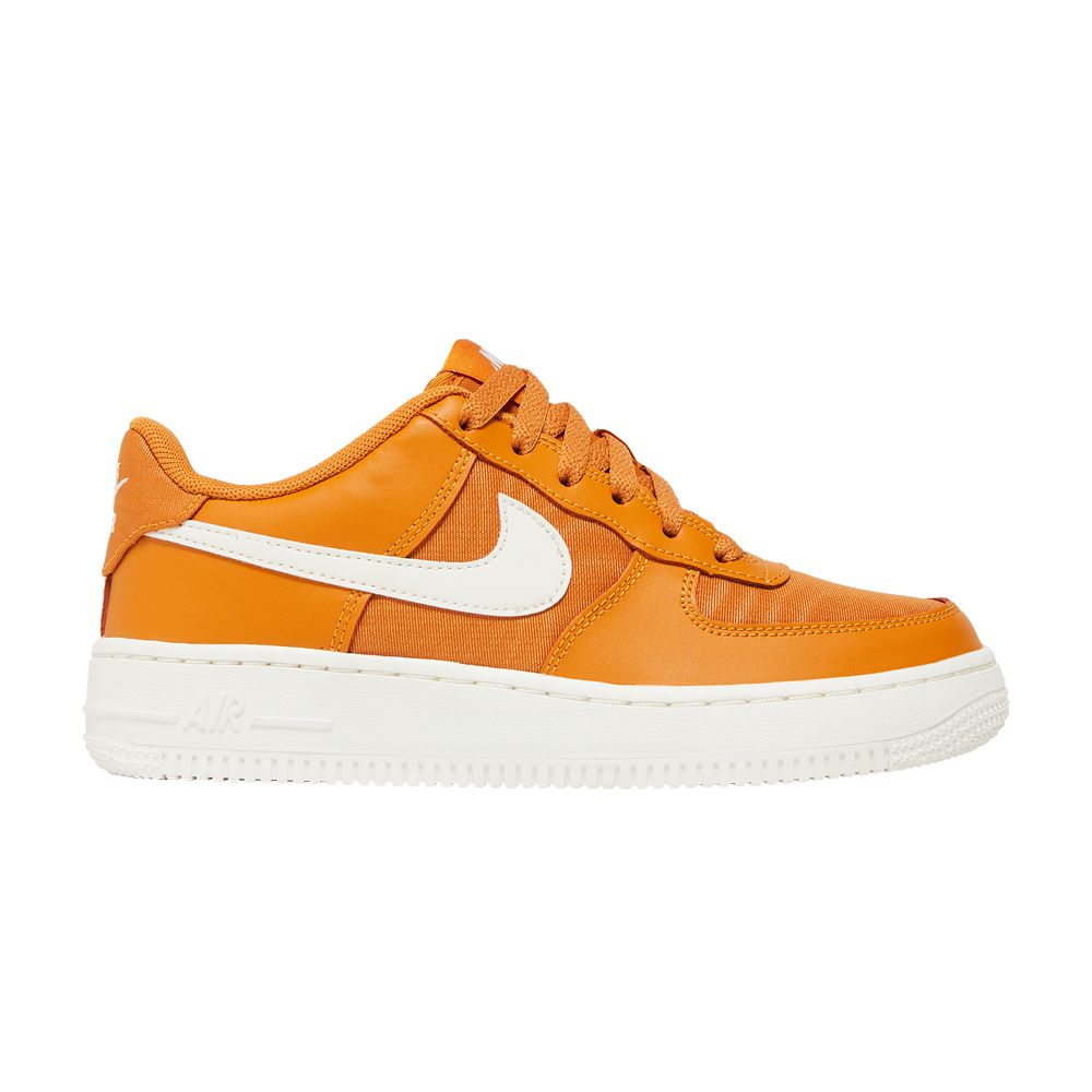 Pre-owned Nike Air Force 1 Lv8 2 Gs 'monarch Canvas' | Orange | Kid's Size 7