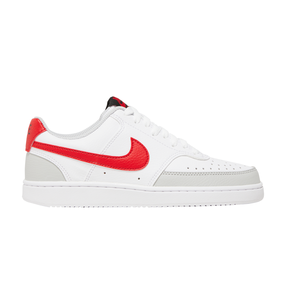 Pre-owned Nike Wmns Court Vision Low 'white University Red'