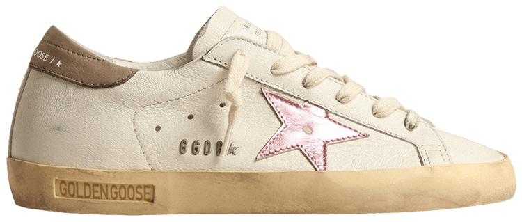 Golden Goose Wmns Superstar White Nappa Pink Metallic