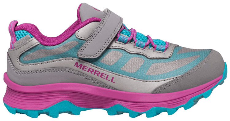 Merrell Moab Speed Low AC Big Kid Grey Turquoise Berry