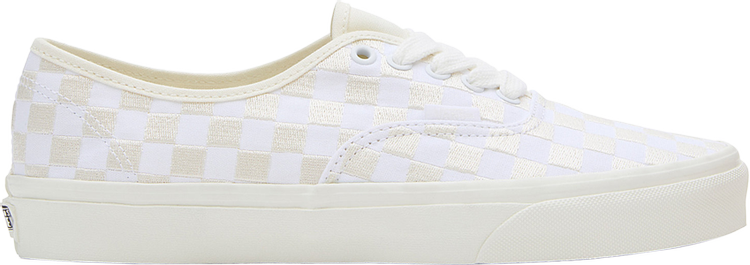 Authentic Embroidered Checkerboard   White