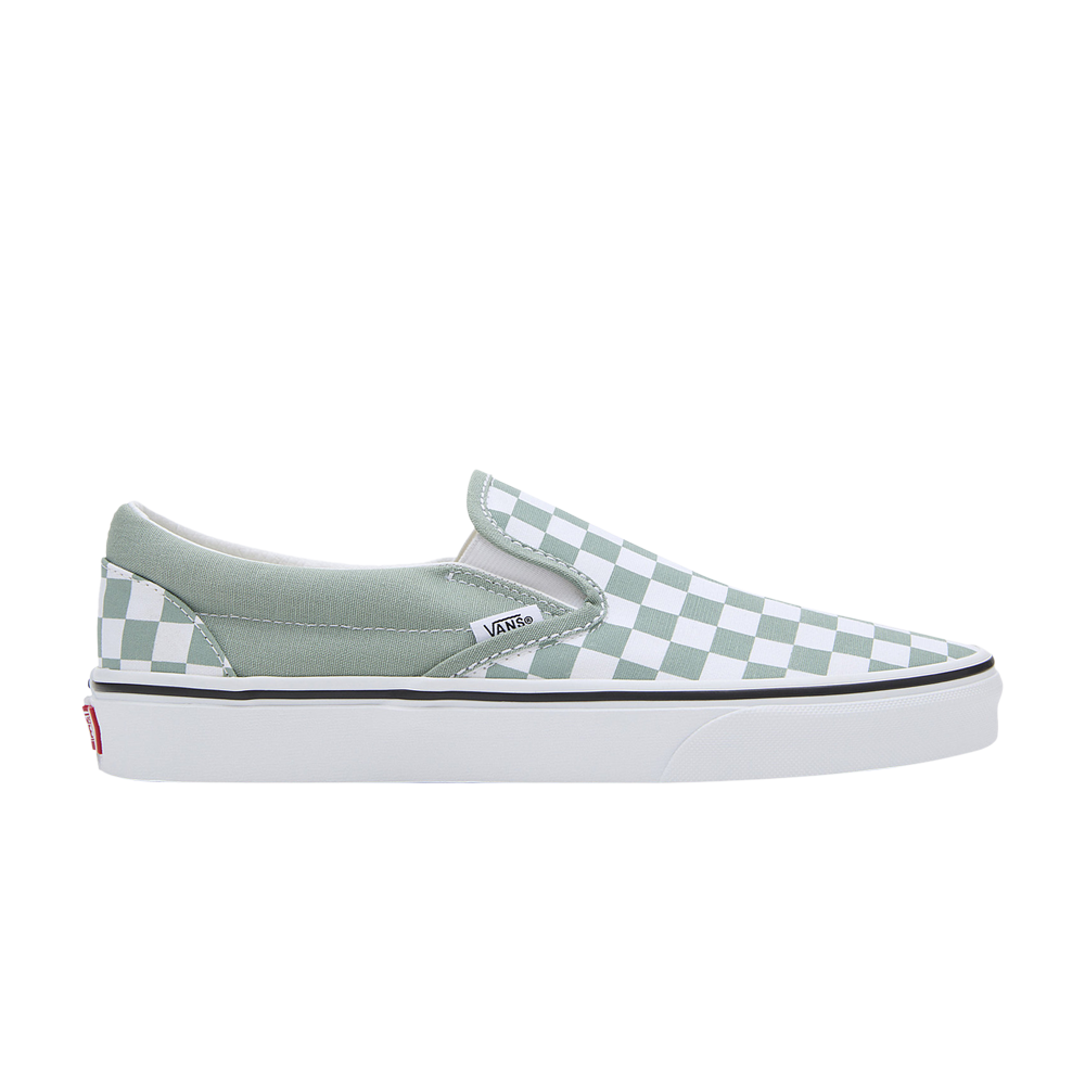 Pre-owned Vans Classic Slip-on 'color Theory Checkerboard - Iceberg Green'