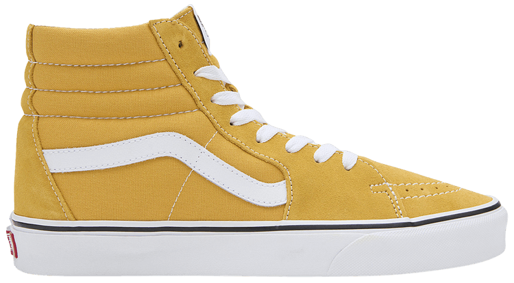 Vans sk8 hi slim yellow on sale
