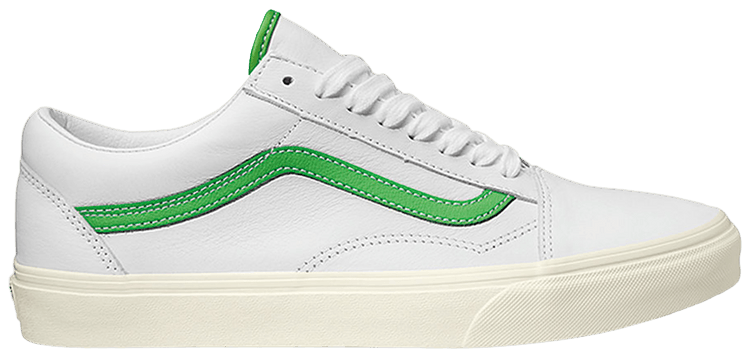スニーカー ^VANS^ Old School Leather White Green VN000CR5WGR1 Buy Old Skool 'White Green Leather' - VN000CR5WGR | GOAT
