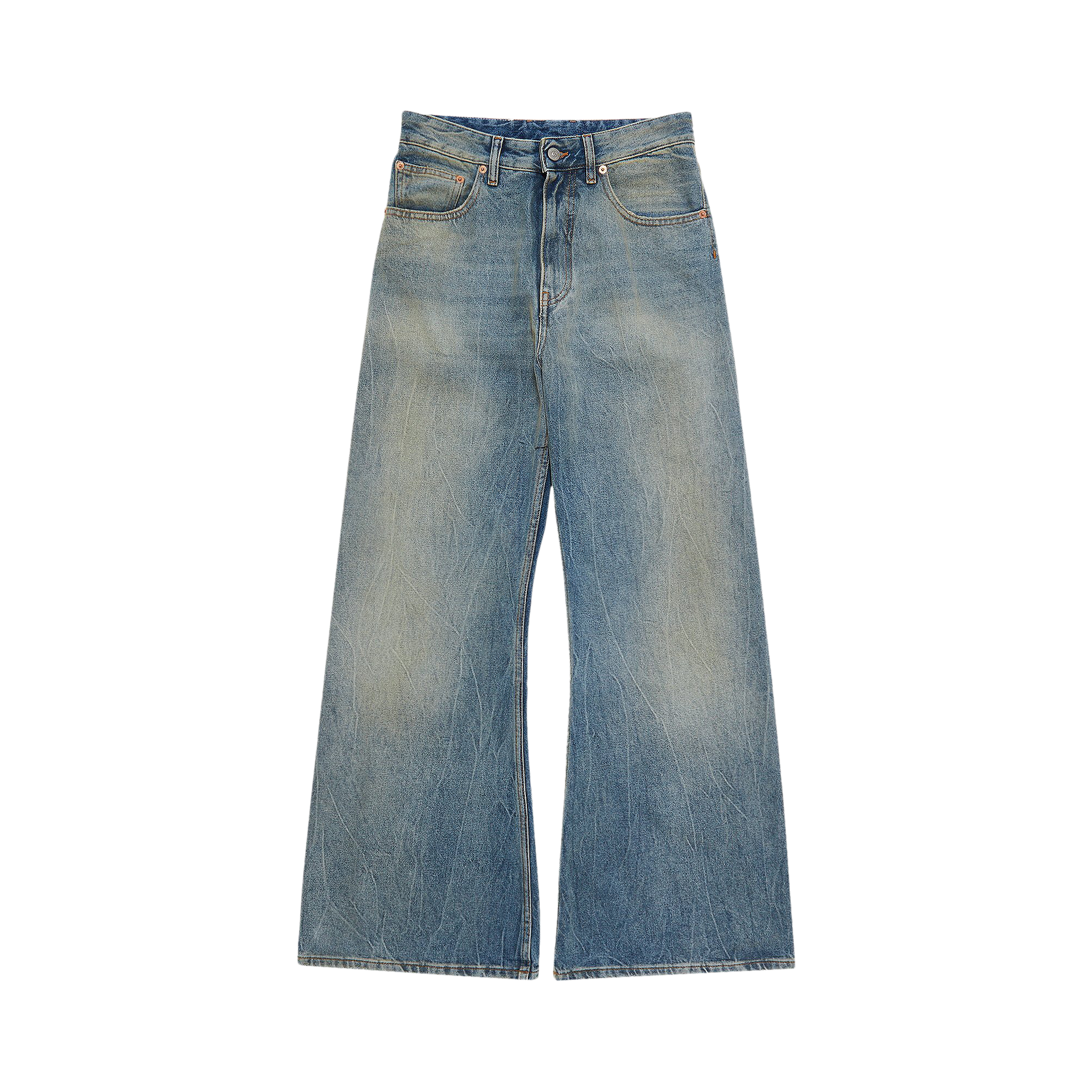 Pre-owned Mm6 Maison Margiela 5 Pockets Pants 'blue Sand'