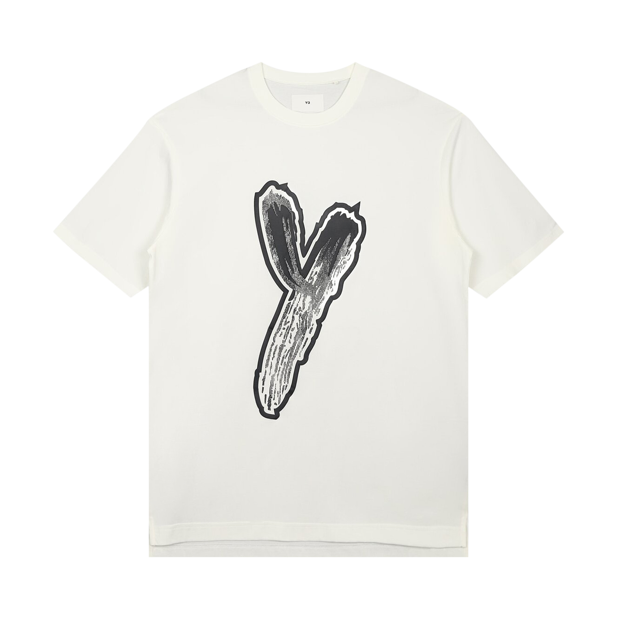 Pre-owned Y-3 Graphic Logo Short-sleeve Tee 'white'