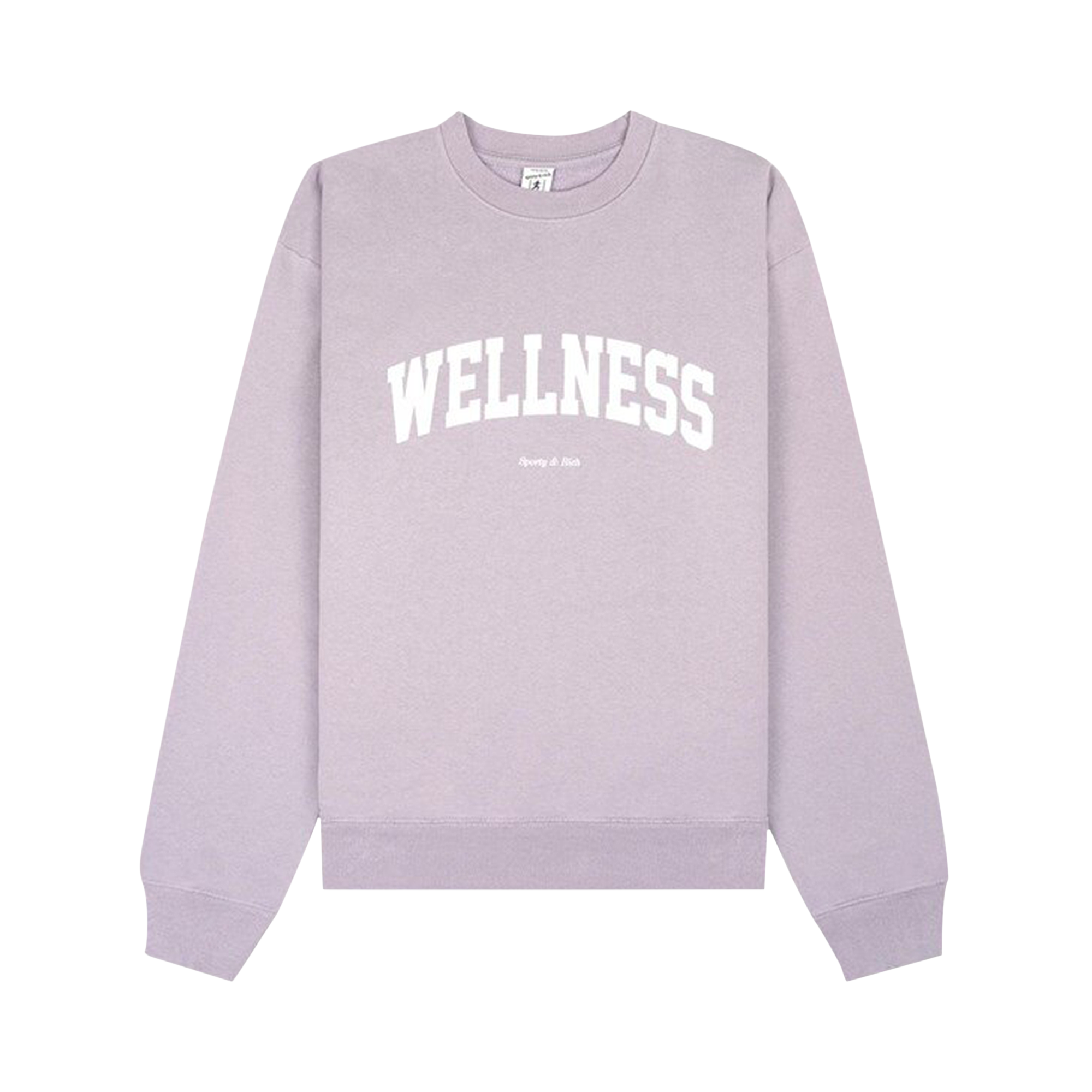 Pre-owned Sporty And Rich Sporty & Rich Wellness Ivy Crewneck 'lilac/white' In Purple