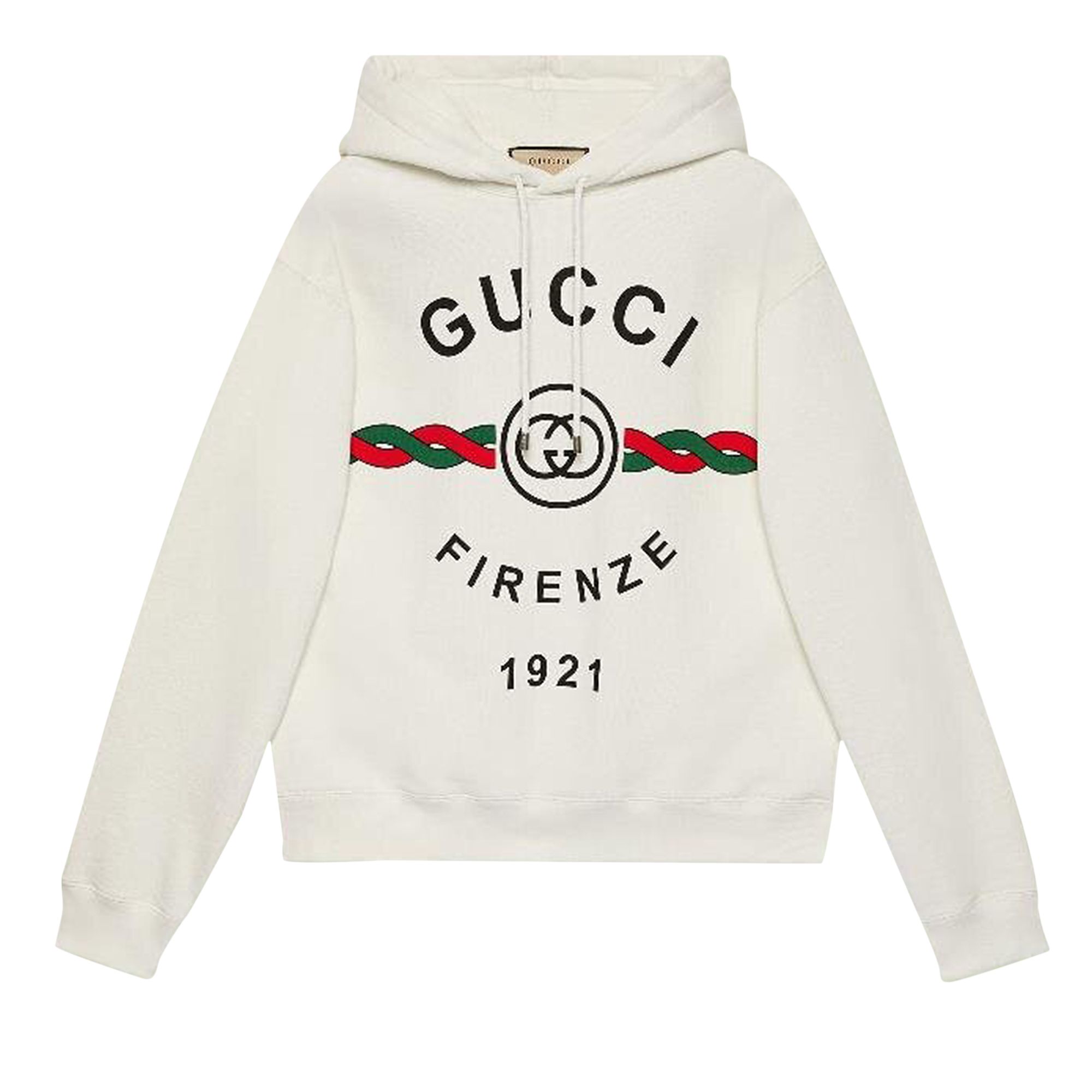 Gucci Firenze 1921 Hooded Sweatshirt 'White' | Men's Size M