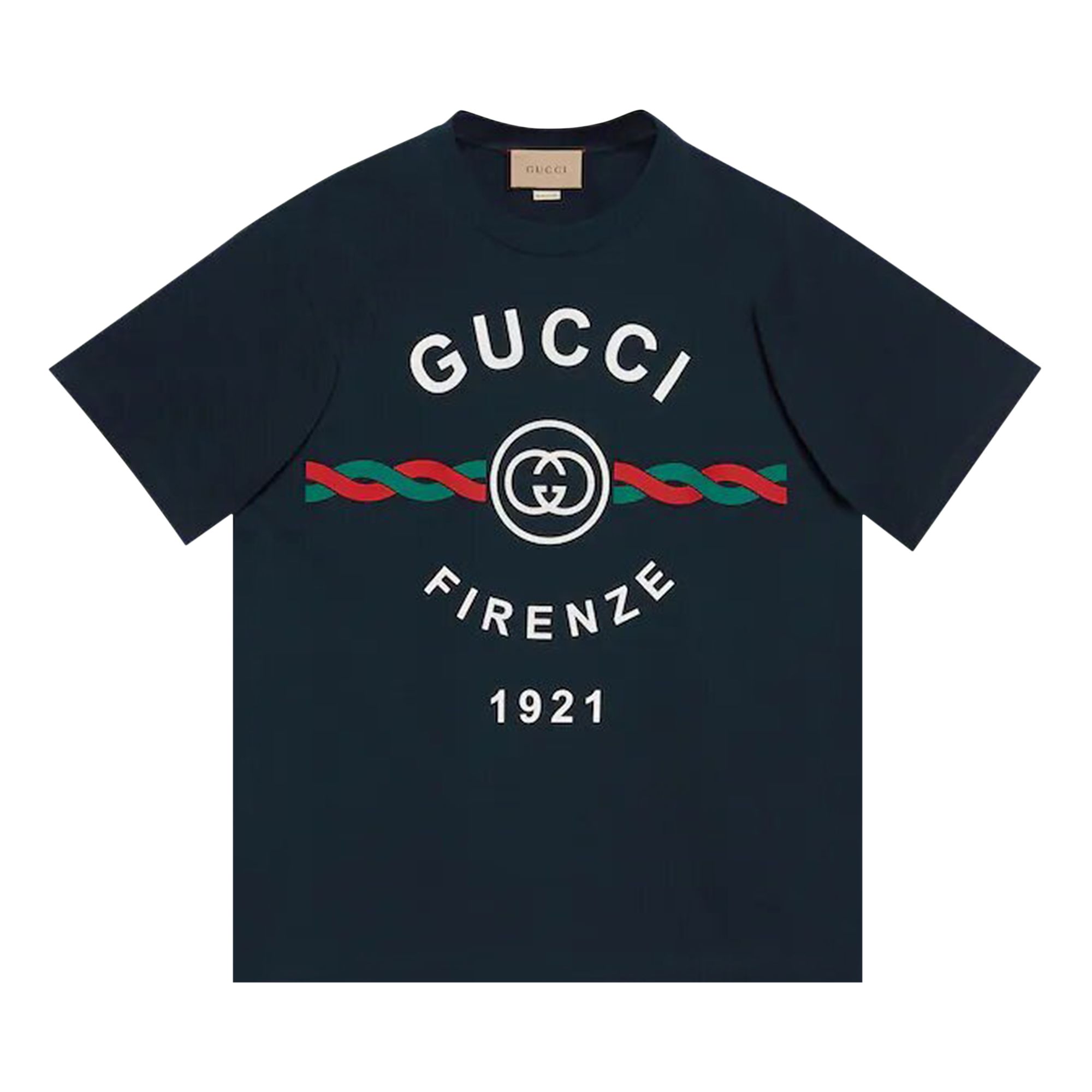 Gucci Firenze 1921 T-Shirt 'Dark Blue' | Men's Size XL