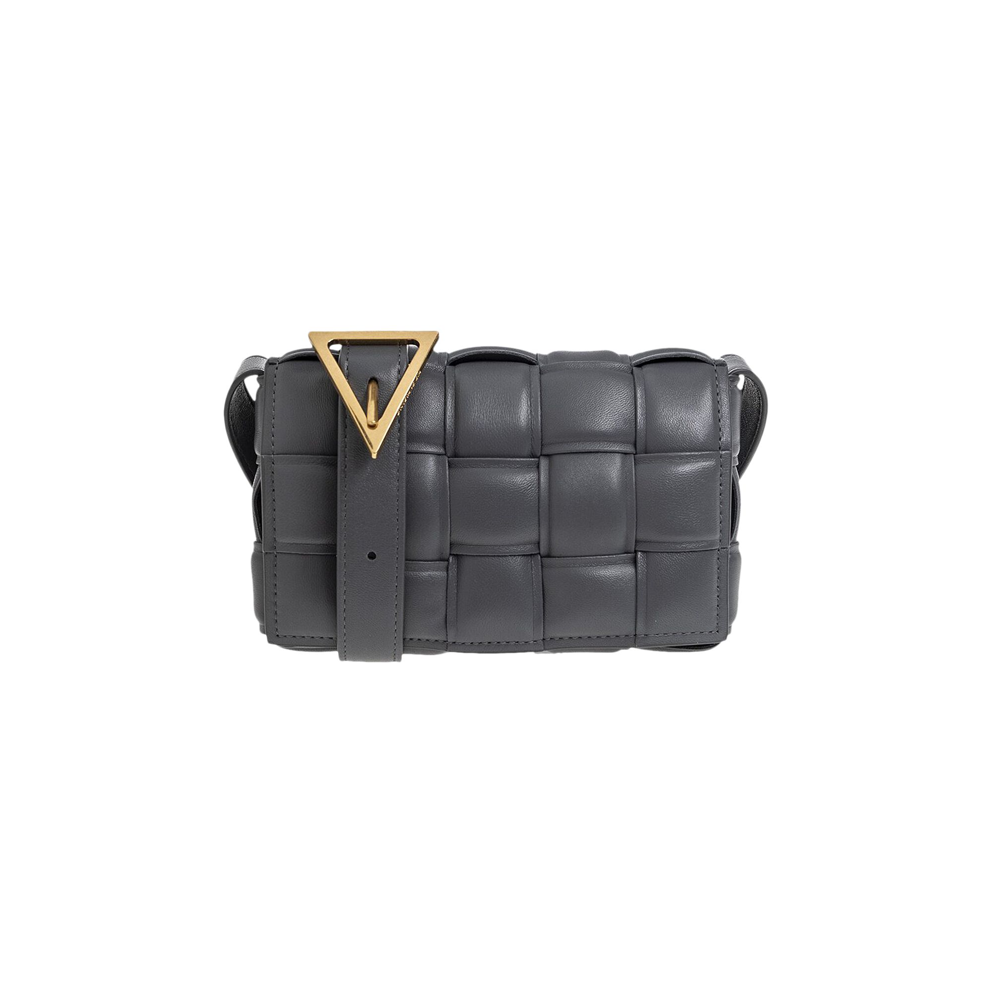 Pre-owned Bottega Veneta Mini Cassette 'thunder/gold' In Tan