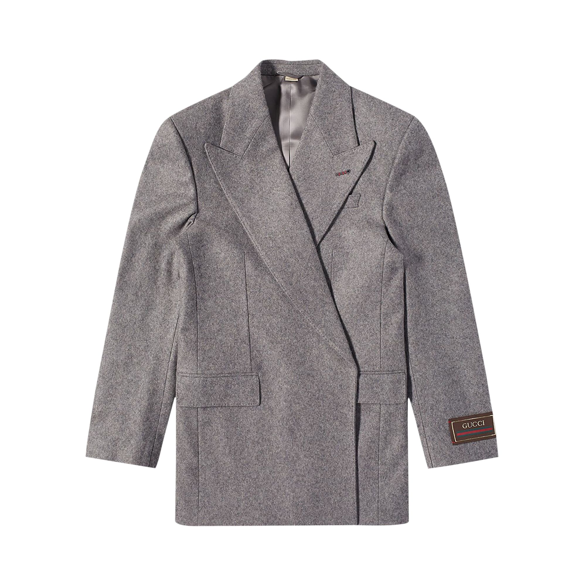 Pre-owned Gucci Formal Jacket 'light Grey' | Men's Size 52 In Gray