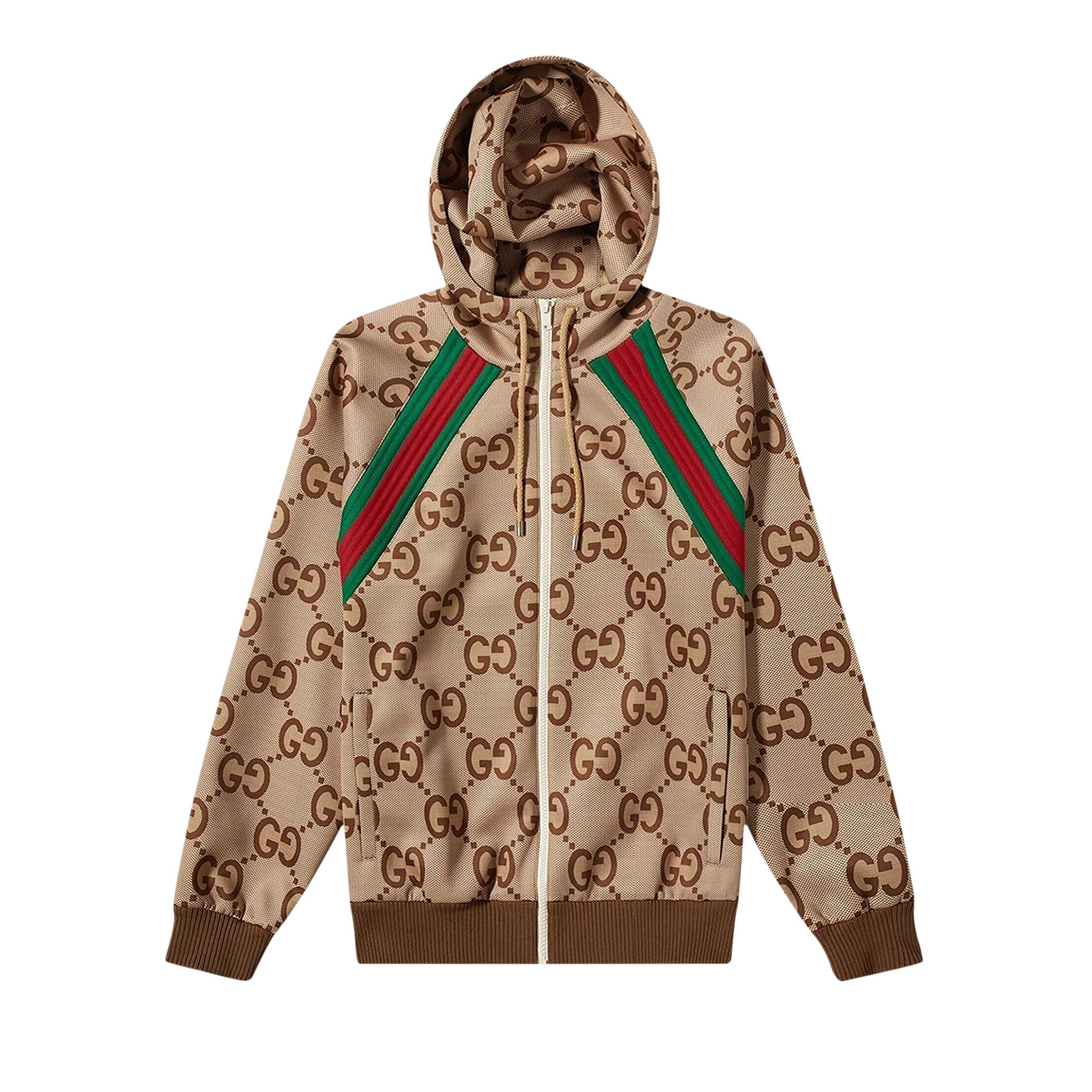 Pre-owned Gucci Light Neoprene Windbreaker 'beige/ebony' In Tan