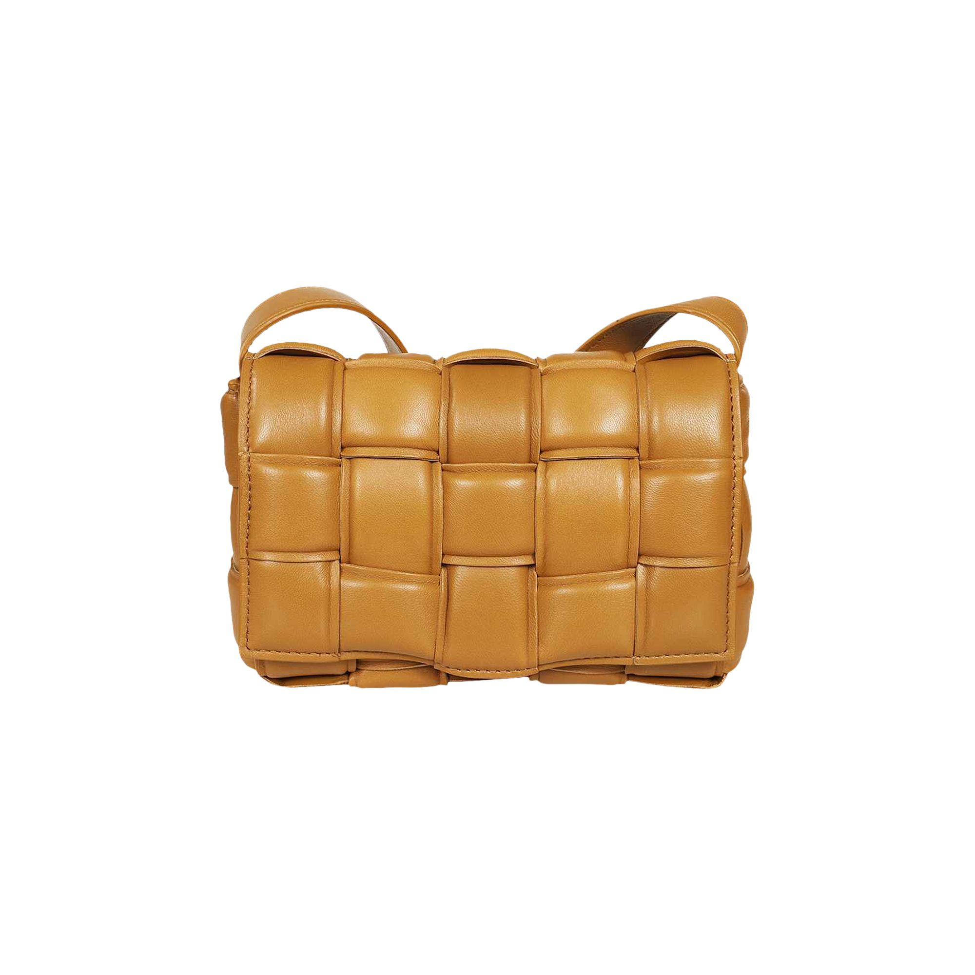 Pre-owned Bottega Veneta Small Cassette Shoulder Bag 'camel/gold' | Tan | Women's Size Onesize