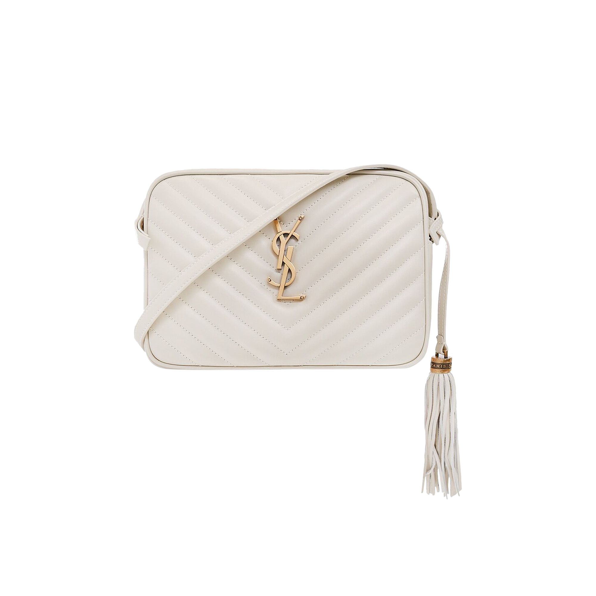 Pre-owned Saint Laurent Lou Camera Bag 'vintage White' | Women's Size Onesize